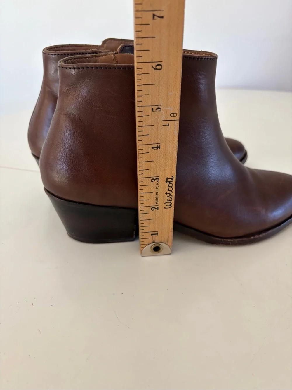 Thursday Boot Company Downtown Bootie Amaretto Brown Leather Ankle Boots